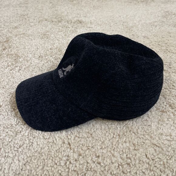 Vintage 1980’s Kangol Corduroy Cabbie Driving Newsboy Cap Black M USA - Picture 2 of 6